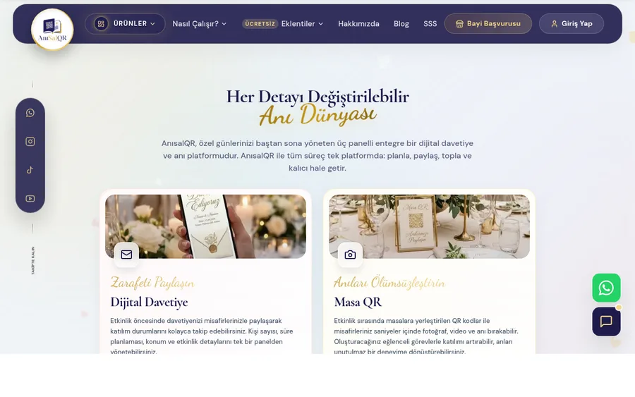 anisalqr.com web sitesi ekran görüntüsü